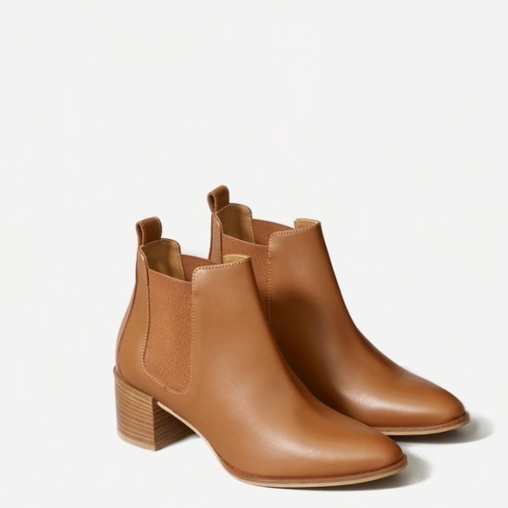 Everlane The Heel Boot Cognac